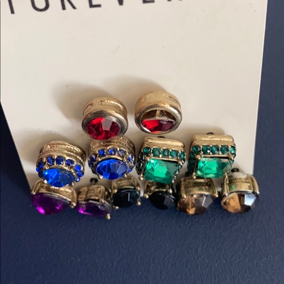 Forever 21 Jewel Stud Earring Set - Picture 2 of 2
